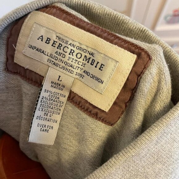 Vintage Y2K Preppy Abercrombie Grey Polo Shirt - Picture 4 of 4